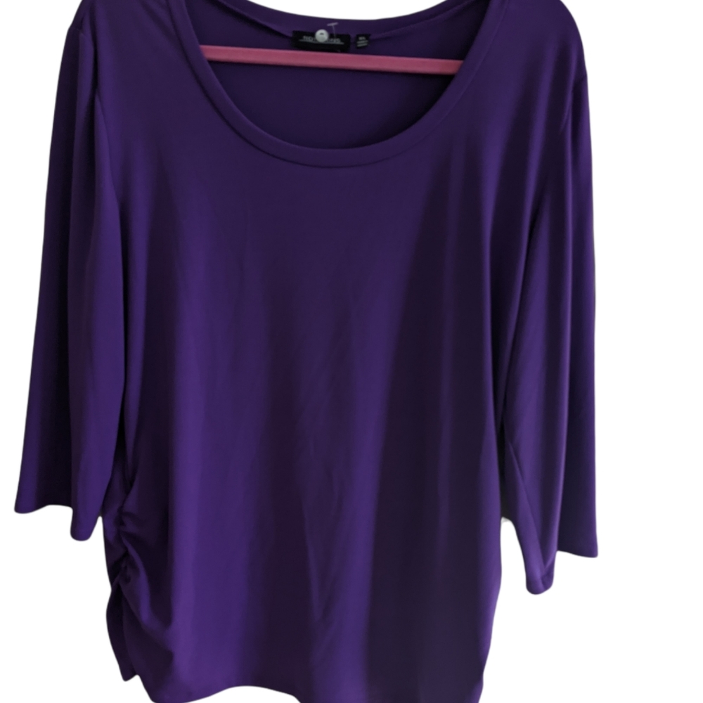 notations XL new with tags Purple top 3/4 sleeve
